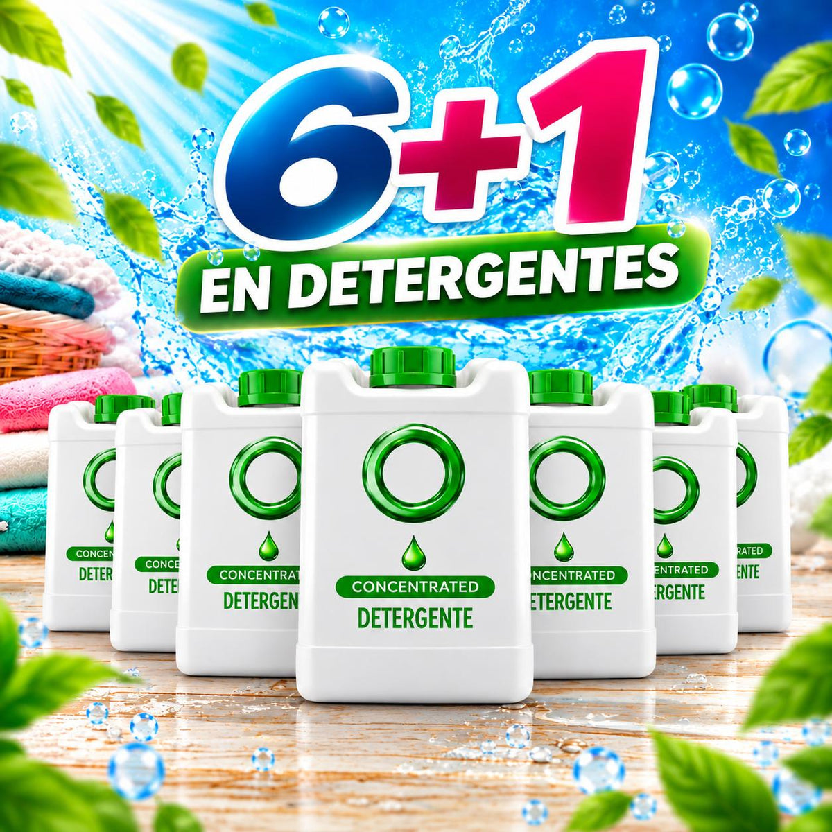 Pack ahorro Detergente Ultraconcentrado 6 + 1 Gratis