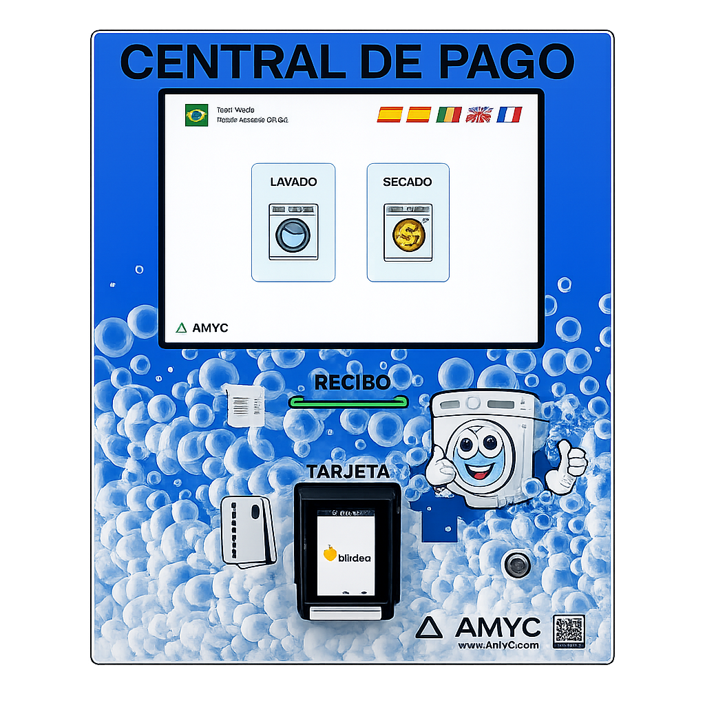 Central de Pago para Lavandería Autoservicio