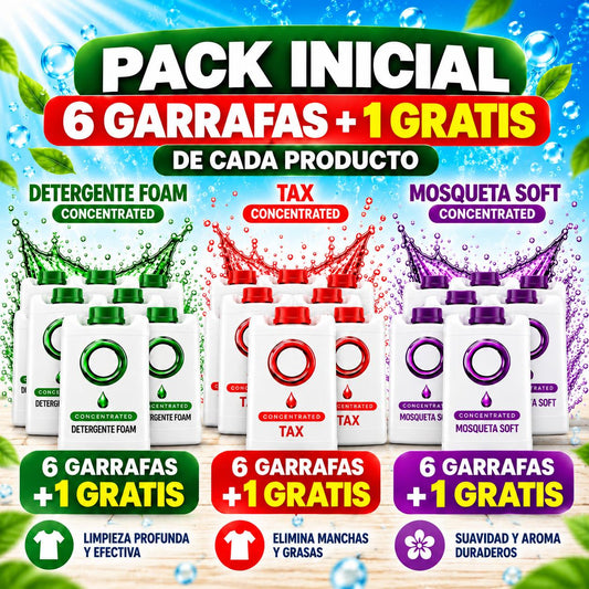 Pack Ahorro Químicos. Lavandería Autoservicio